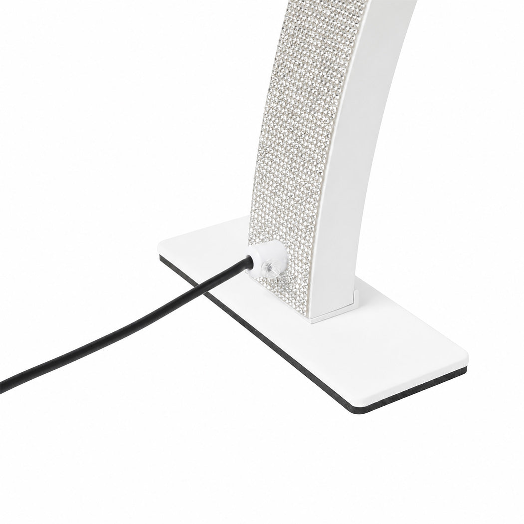 Emitto Nail Light Half Moon Desk Lamp Dimmable Salon Lash Phone Clip White