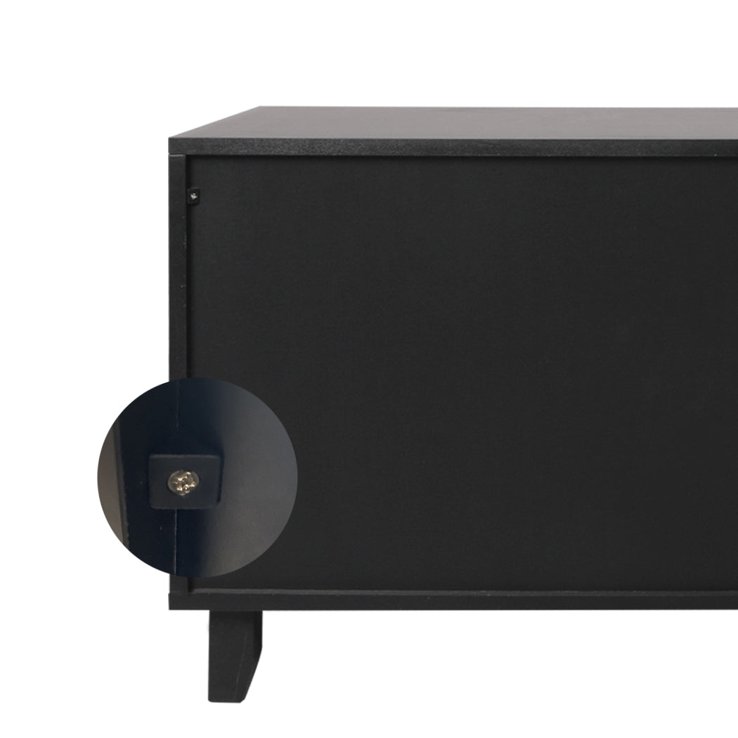PaWz Enclosed Cat Litter Cabinet Box Black