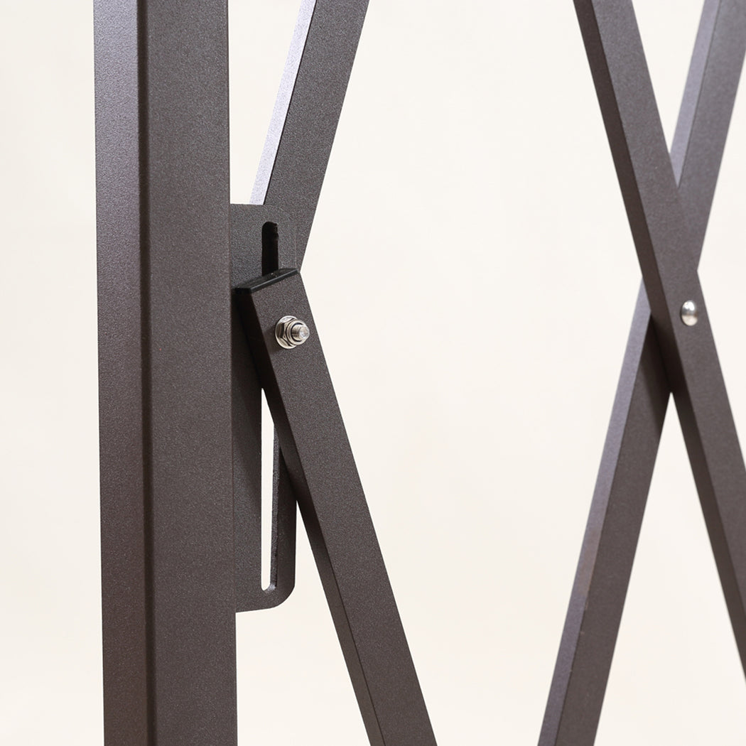Garden Security Fence Gate Gate Metal Brown