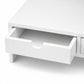 Levede Monitor Stand Riser with Dual Drawers 11cm Desk Shelf For Office White