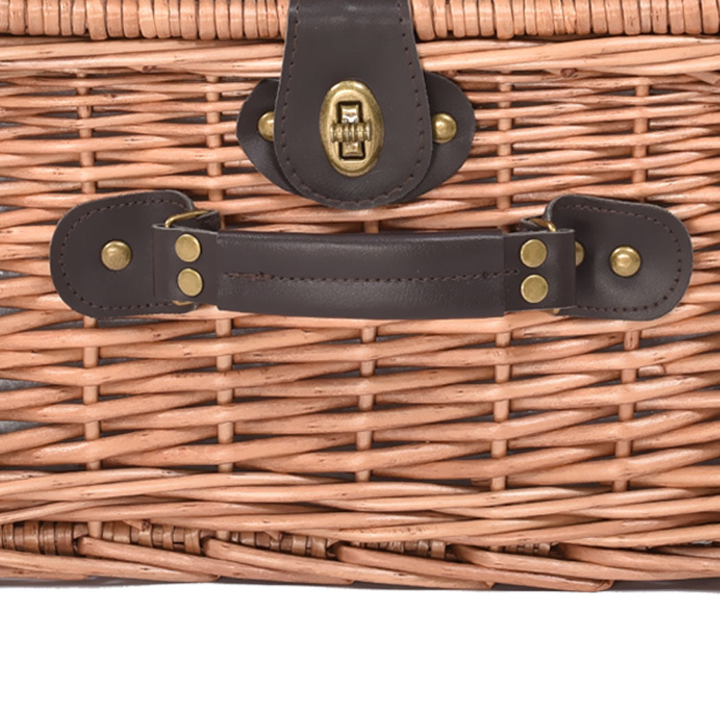 2 Person Picnic Basket Baskets Set Outdoor