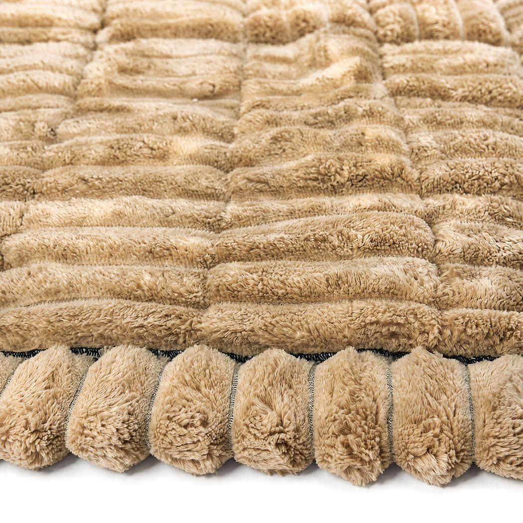 Marlow Sofa Cover Lounge Plush Pet Couch Cover Non-Slip Light Camel 70x150cm