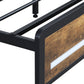Levede Double Bed Frame Storage Headboard Industrial
