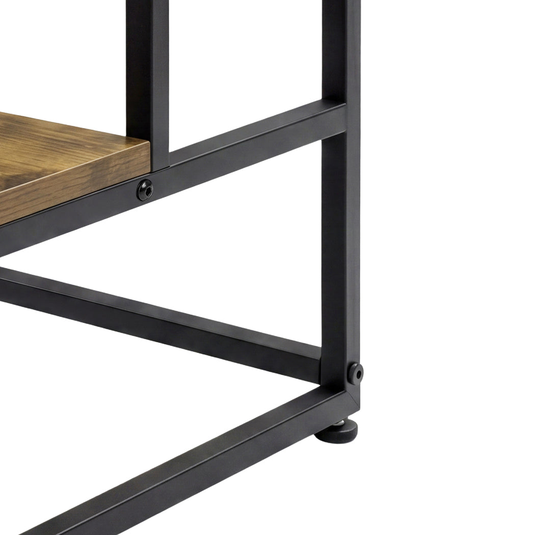 Levede 2-Step Stool Non Slip Portable Bathroom Kitchen Kids Adult Pet Use Brown