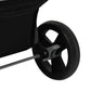 PaWz 4 Wheels Pet Stroller Dog Cat Cage Black