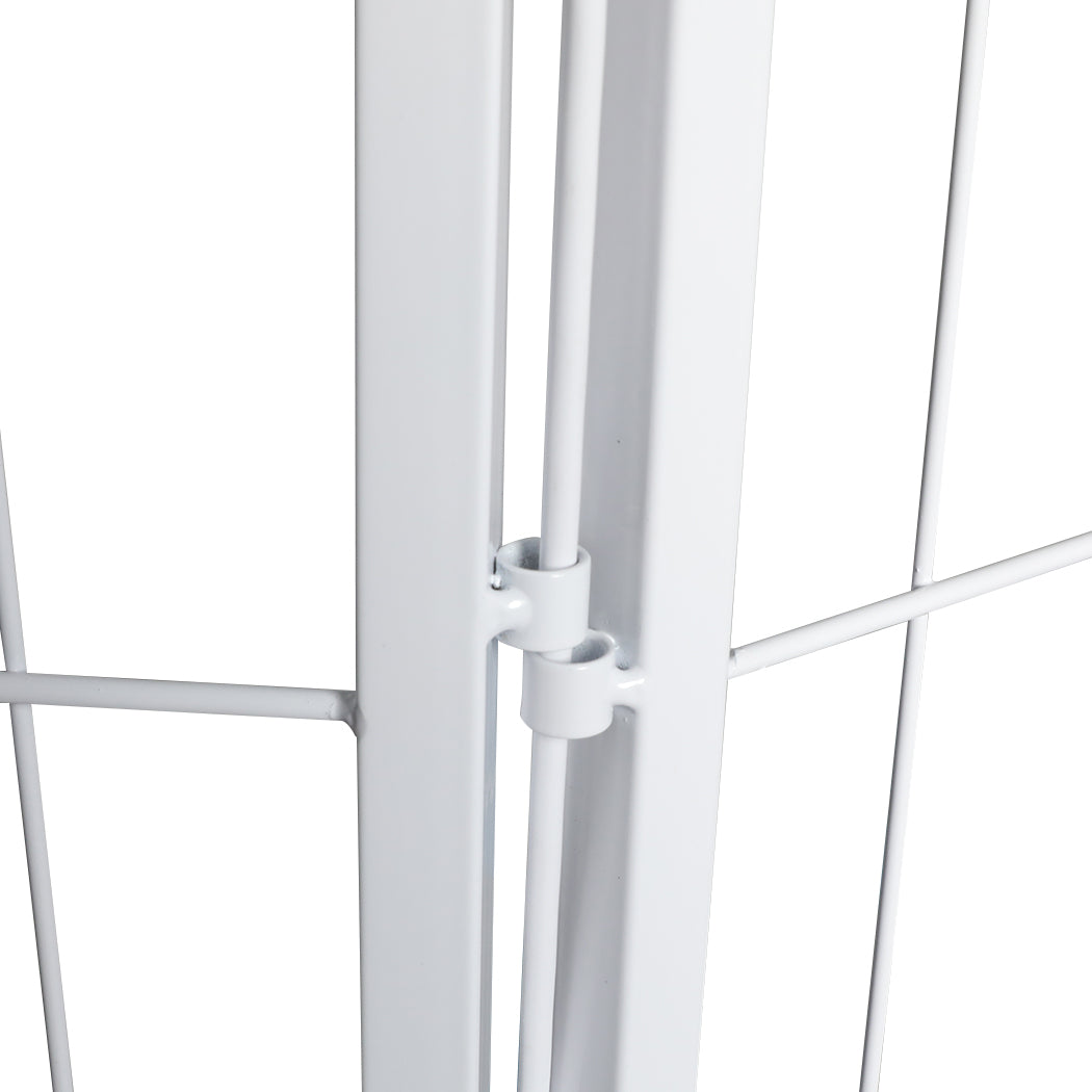 PaWz 8 Panel 24'' Pet Dog Playpen Puppy White 24 inch