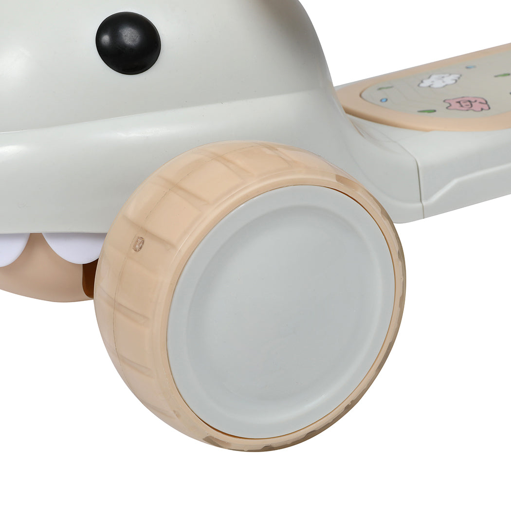BoPeep Foldable Kids Scooter Flip-able Seat Beige