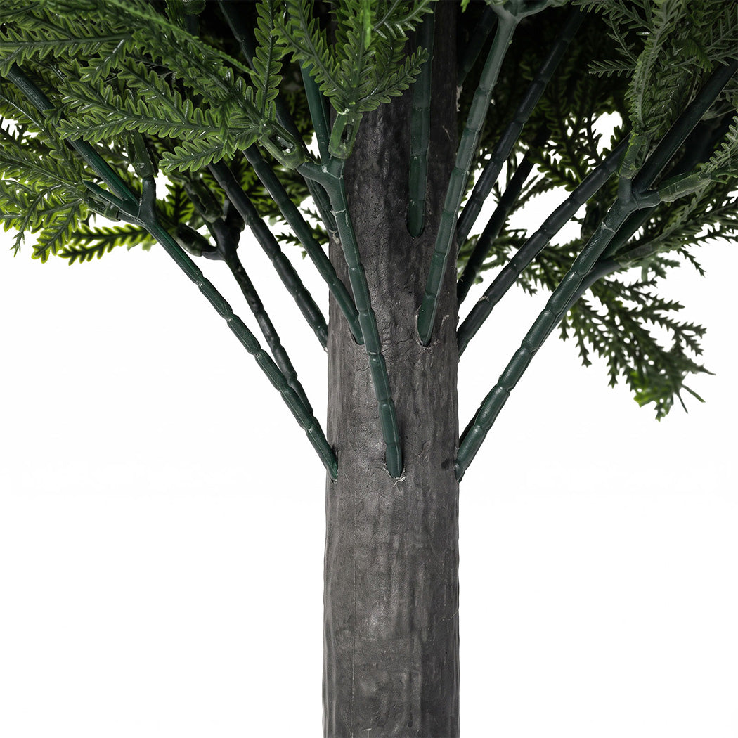 Lambu Artificial Cedar Topiary Balls Set of 2 Ground Spike Patio Garden Green