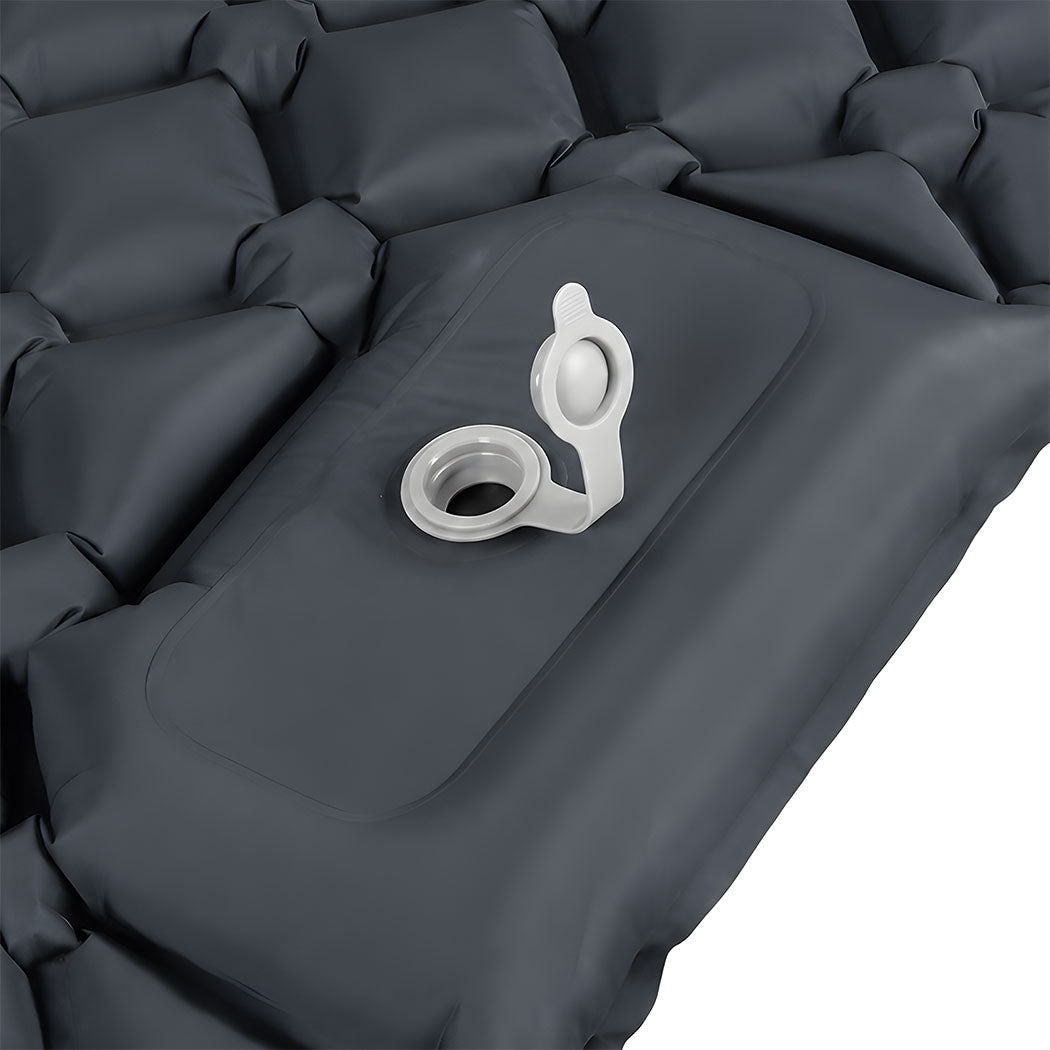 DreamZ Camping Mattress Sleeping Pad Inflation 40D Nylon TPU Camping Grey
