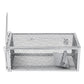 Toque Mouse Trap Humane Live Catch Rat Cage Reusable Zinc Iron Garage Silver 2pc