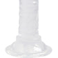 Crystal Dildo Dong Realistic Penis Cock White 15cm