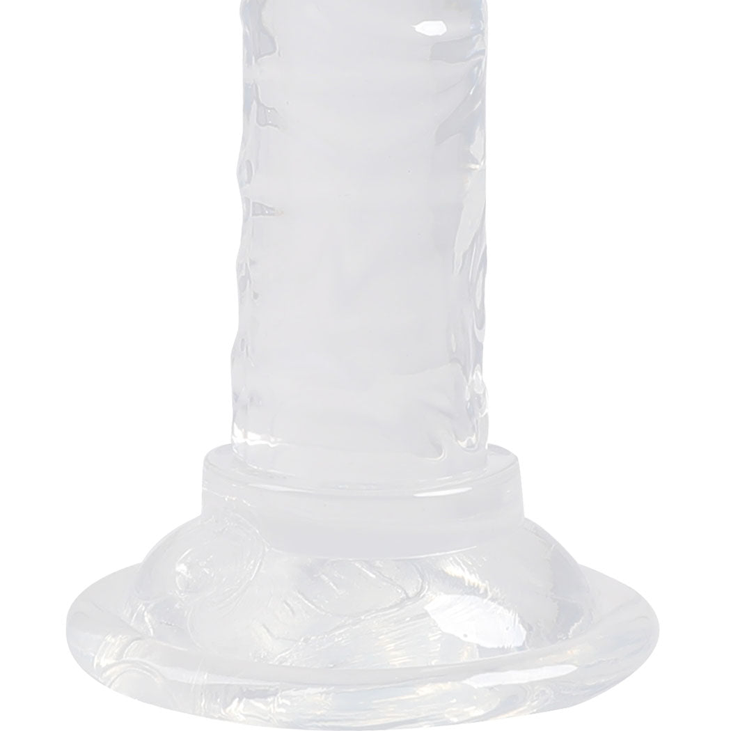 Crystal Dildo Dong Realistic Penis Cock White 15cm