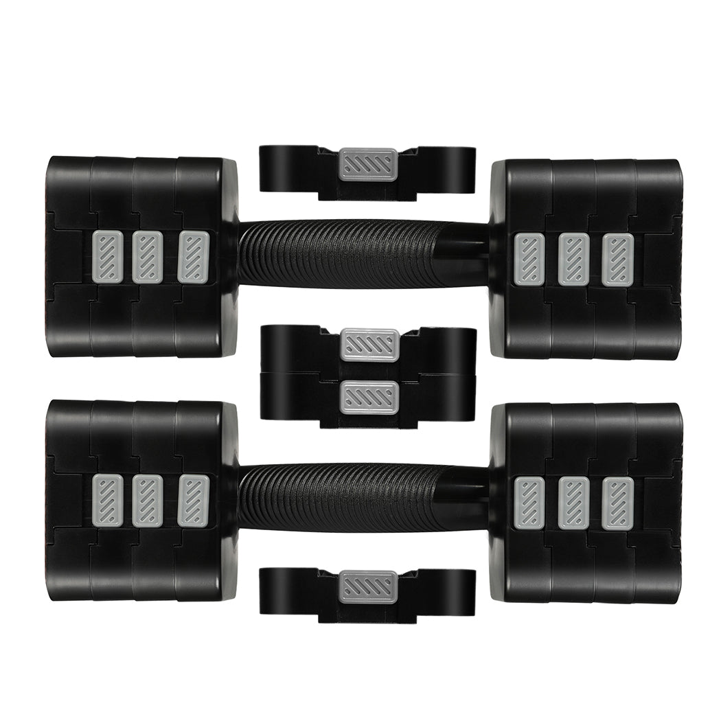 Centra A Pair 2.8KG-10KG Dumbbells Black