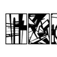Yezi Metal Wall Art 4Pcs Abstract Minimalist Line Decor