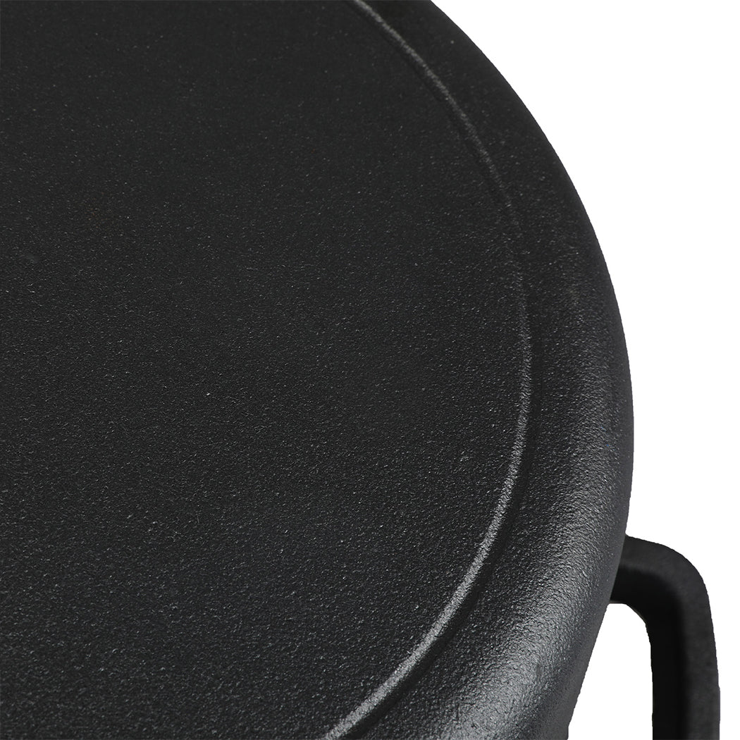 Toque 5.84L Double Dutch Oven 2 in 1 Cast Iron Pan
