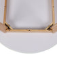 Levede Dining Table Round Rubberwood Base 100cm White 100 CM