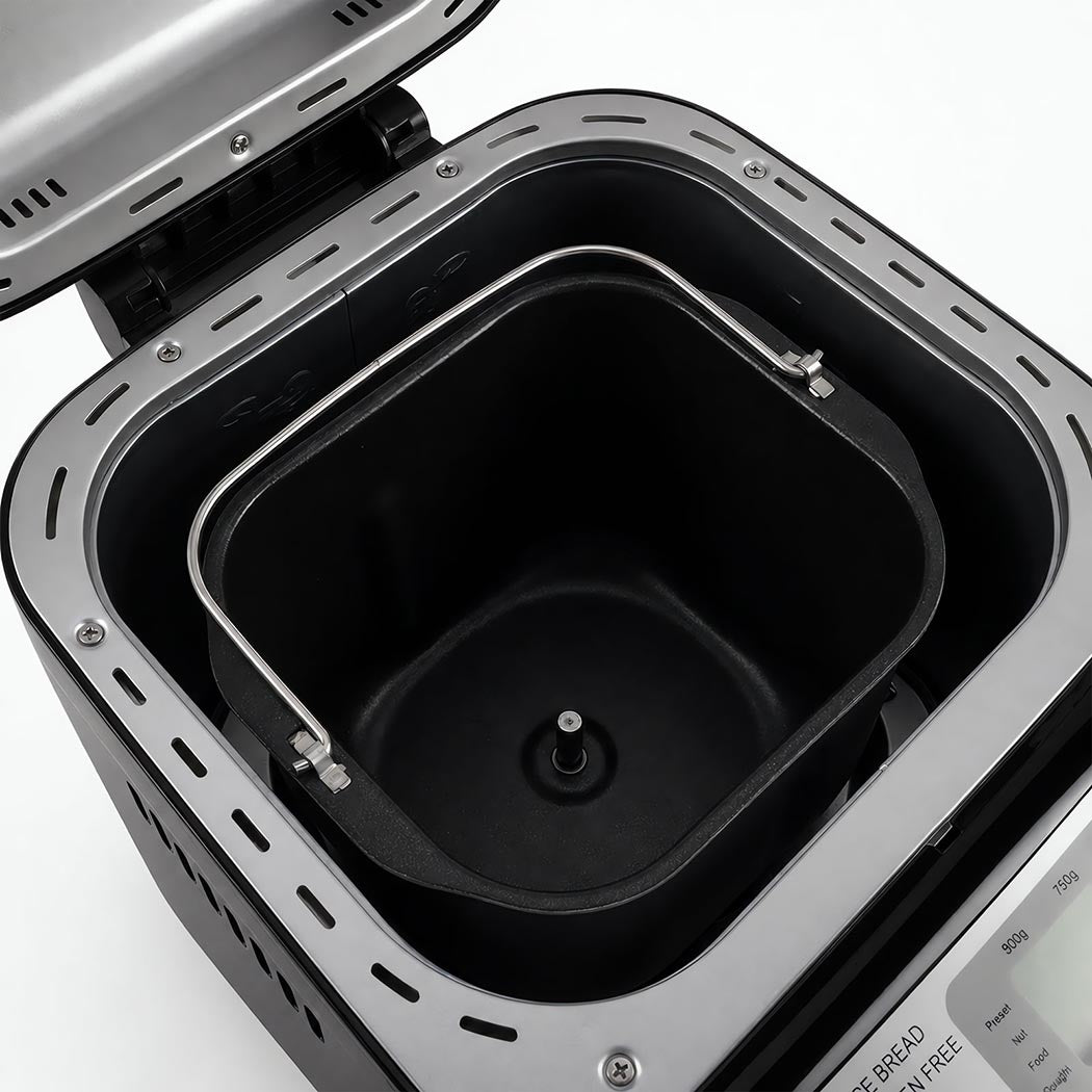 Spector 19-In-1 Automatic Bread Machine With Non Stick Pan For Home Baking Black