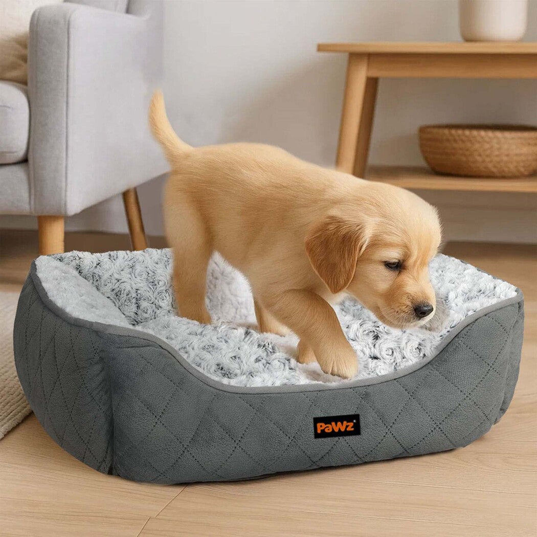 Pawz Pet Dog Calming Bed Fluffy Washable Cushion M