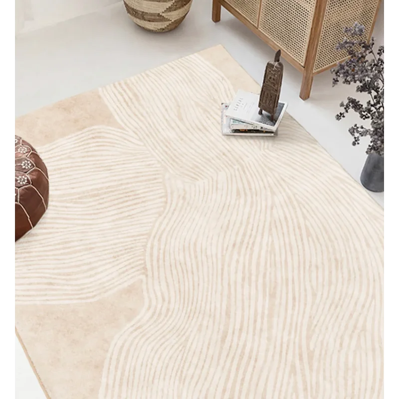 Imitation Cashmere Rug Wabi-Sabi Style White 200cm x 300cm