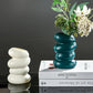 Imitation Glaze Porcelain Spiral Vase for Wet & Dry Flower