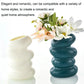 Imitation Glaze Porcelain Spiral Vase for Wet & Dry Flower