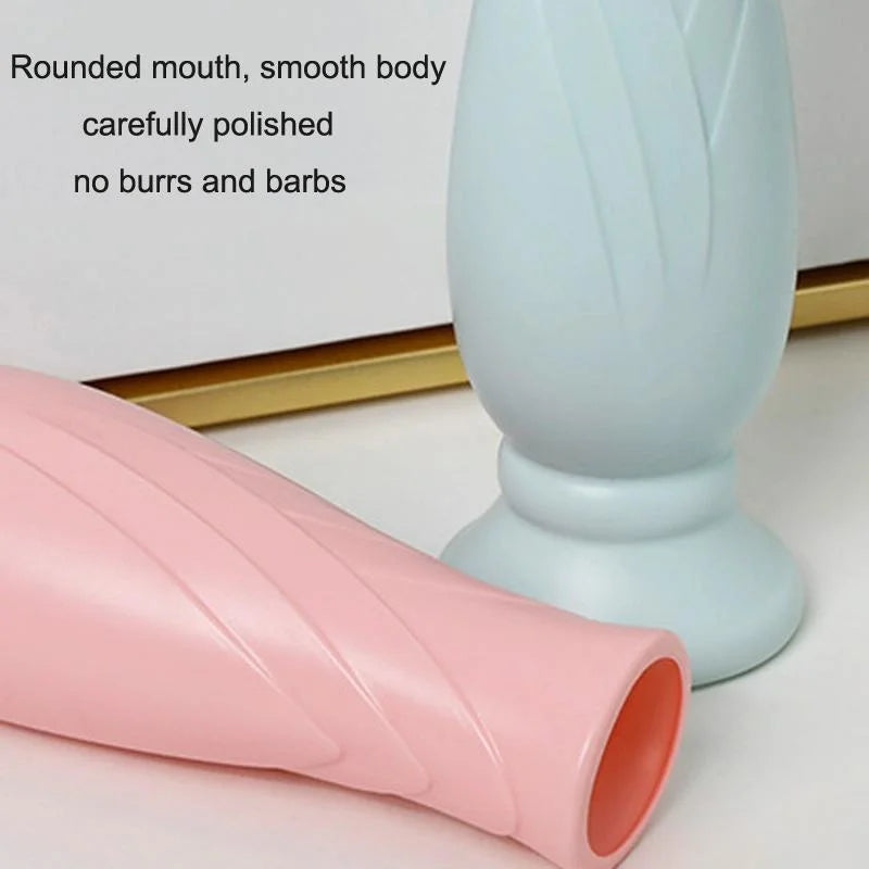 Imitation Porcelain Petal Vase for Drop-proof Home Decor
