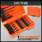Impact Screwdriver Bit Set 26Pc Magnetic Drill Holder Quick