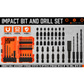 Impact Screwdriver Bit Set 26Pc Magnetic Drill Holder Quick