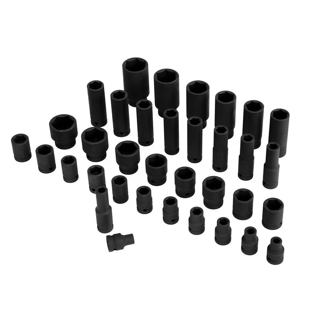 Impact Socket Set 35pcs 1/2’’ Drive Metric 8-32mm with Case