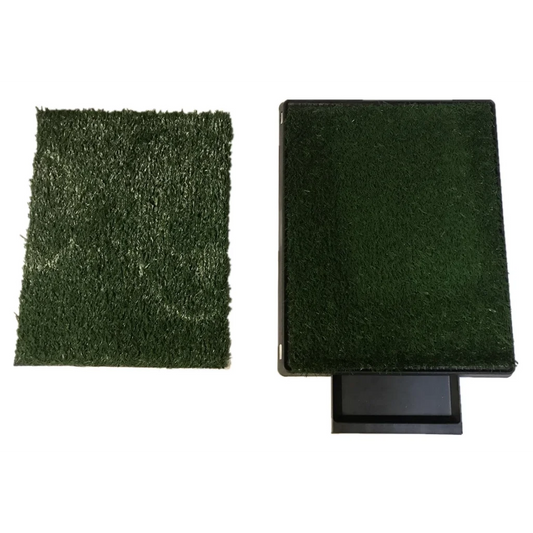 Indoor Dog Toilet Grass Potty Training Mat Loo Pad With 2