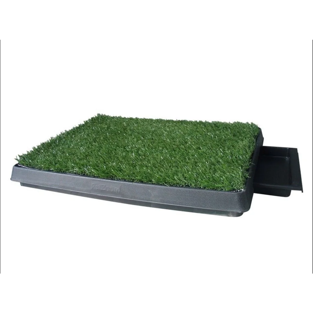 Indoor Dog Toilet Grass Potty Training Mat Loo Pad With 2