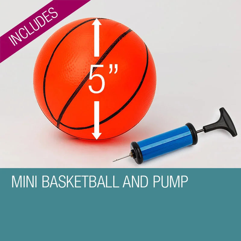 Indoor Mini Basketball Hoop Ring Backboard Kit Door Mounted