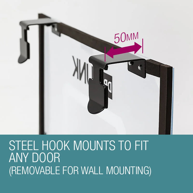 Indoor Mini Basketball Hoop Ring Backboard Kit Door Mounted