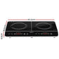 Induction Cooktop 60CM Portable Kitchen Ceramic Glass Cooker 125