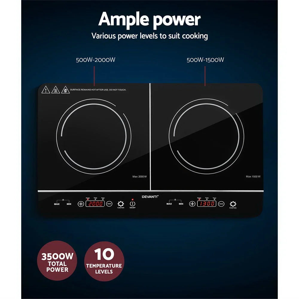 Induction Cooktop 60CM Portable Kitchen Ceramic Glass Cooker