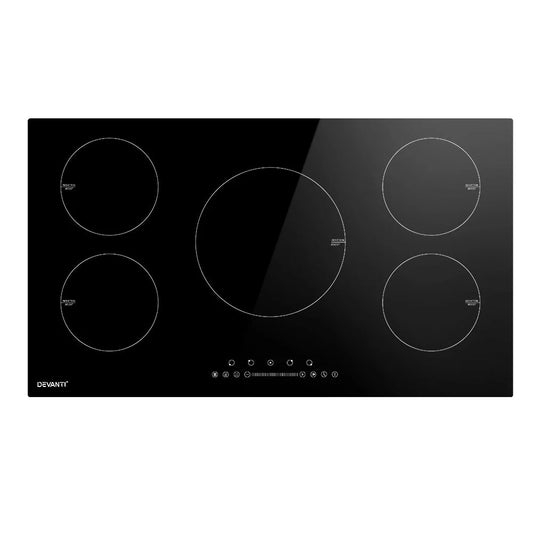 Induction Cooktop 90cm Ceramic 5-Zone Stove Hot Plate Cooker