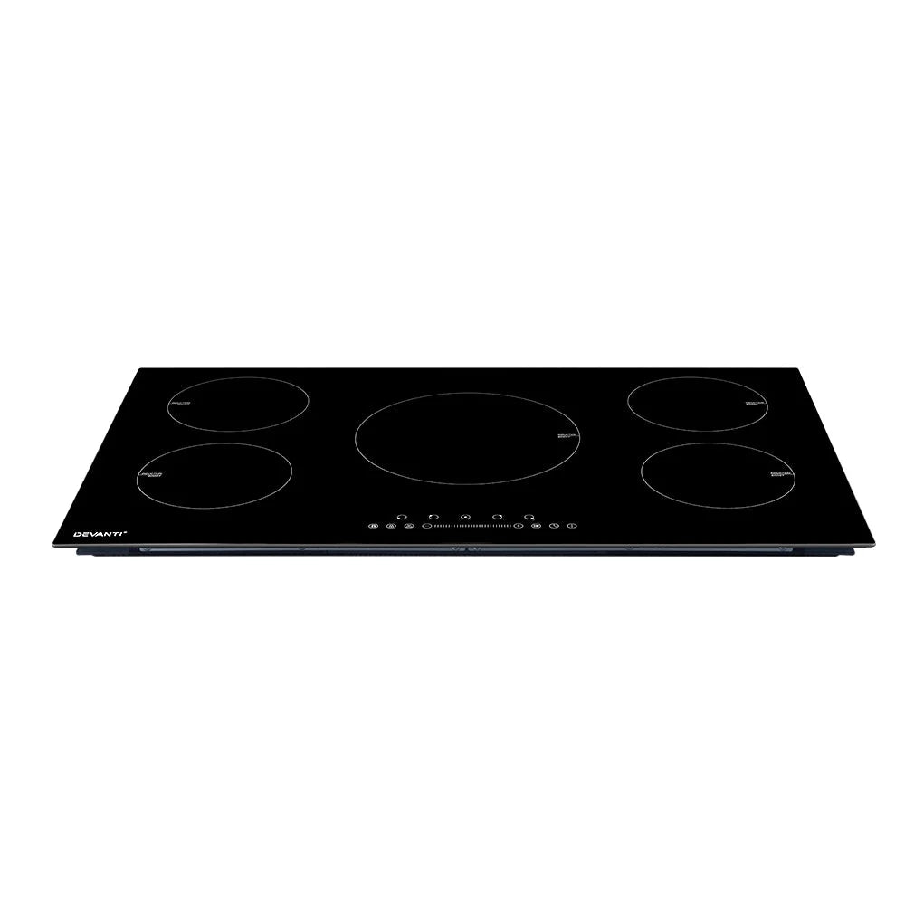 Induction Cooktop 90cm Ceramic 5-Zone Stove Hot Plate Cooker