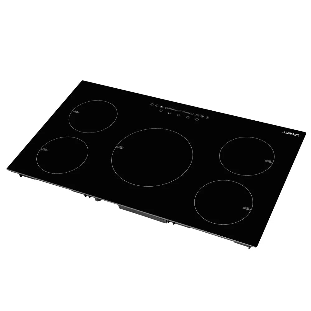 Induction Cooktop 90cm Ceramic 5-Zone Stove Hot Plate Cooker
