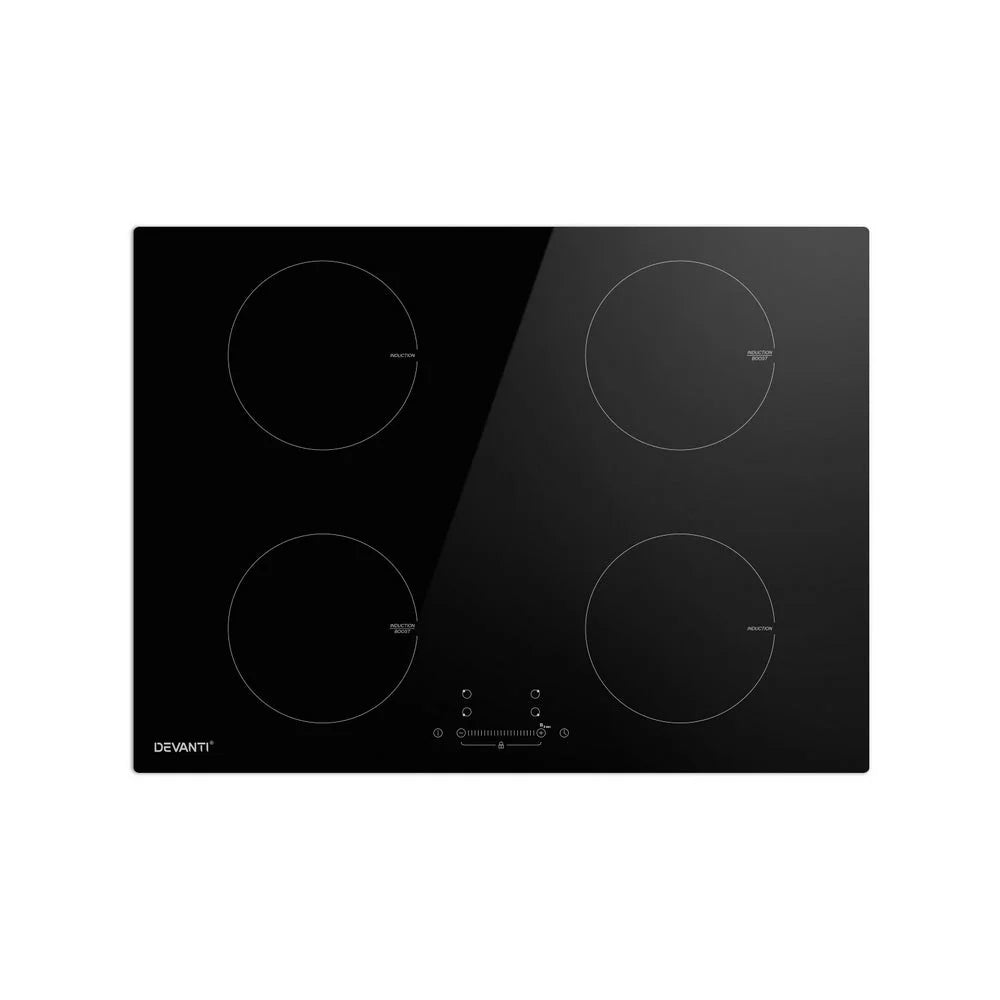 Ceramic 70cm 4 induction cooktop zones with stove plate electric cook