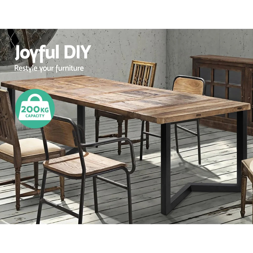 Steel 71cm coffee table with round tabletop and stable pedestal base