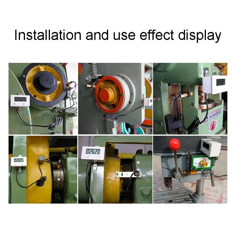 Industrial Magnetic Sensor Switch Punch Counter - Digital