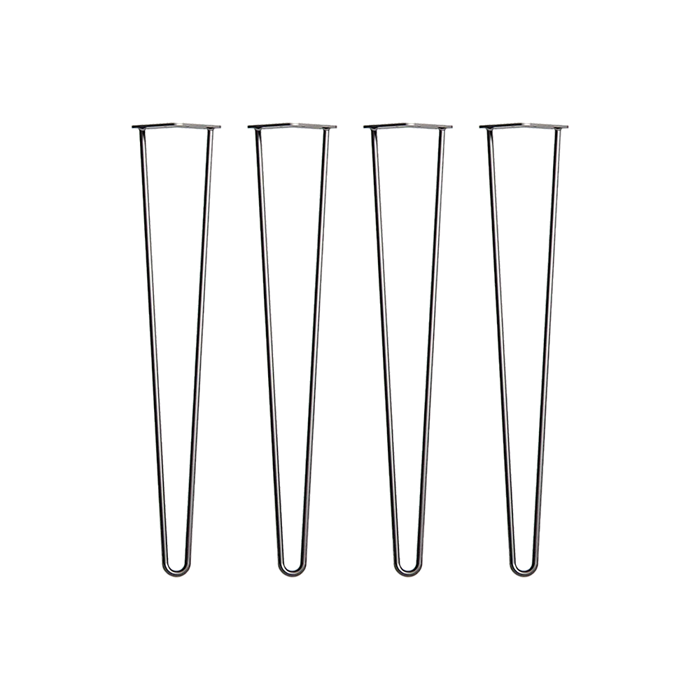 Industrial Retro Hairpin Table Legs Set of 4 - 12mm Steel