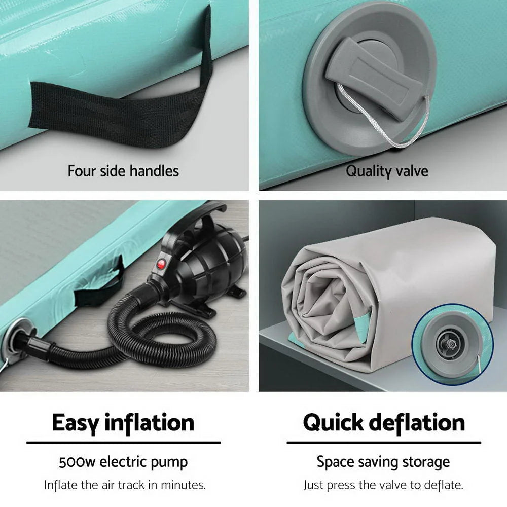 Inflatable Air Track Mat 4X1M with Pump Tumbling Gymnastics