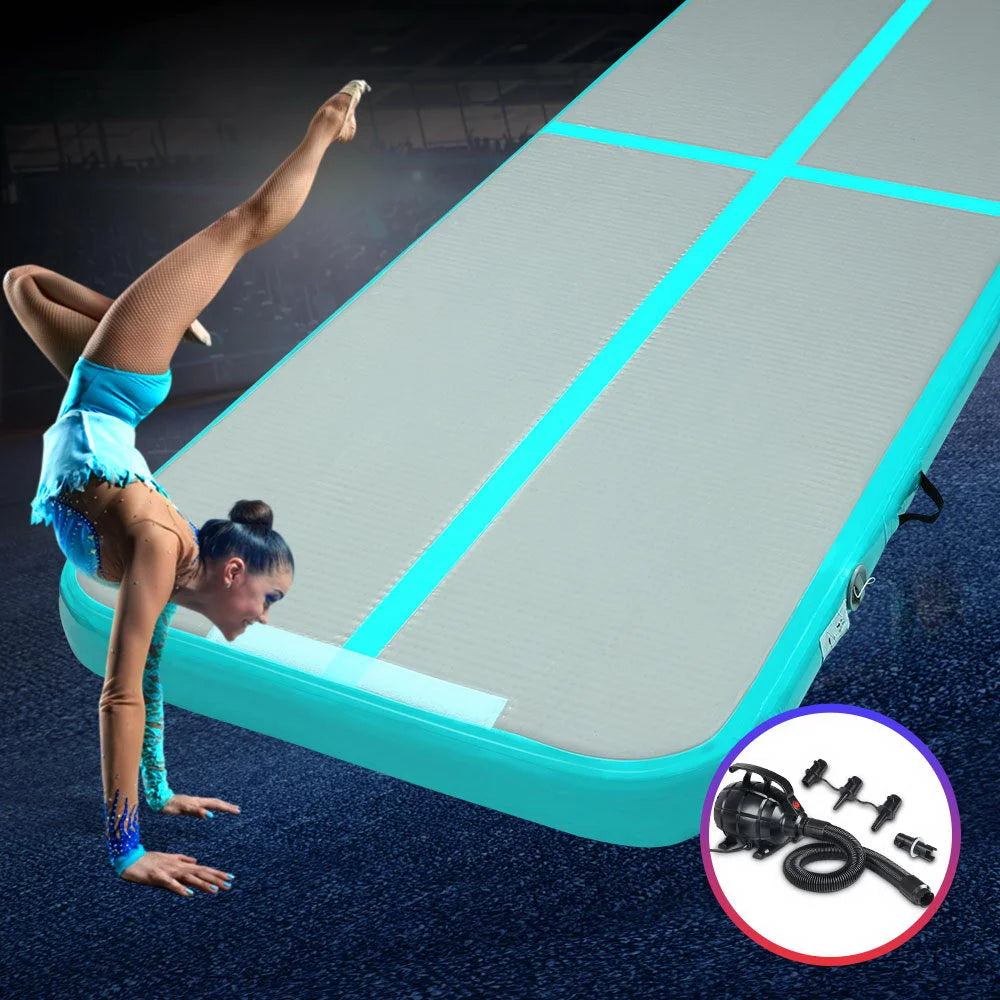 Inflatable Air Track Mat 4X1M with Pump Tumbling Gymnastics