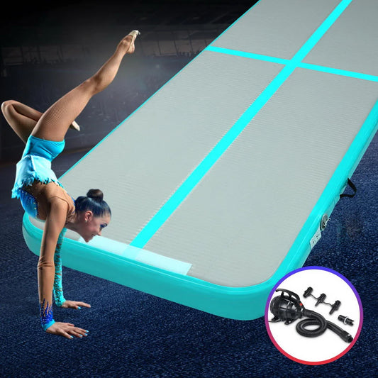 Inflatable Air Track Mat 4X1M with Pump Tumbling Gymnastics