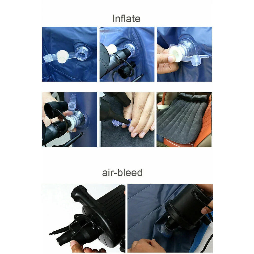 Inflatable Car Back Seat Mattress Portable Camping Travel