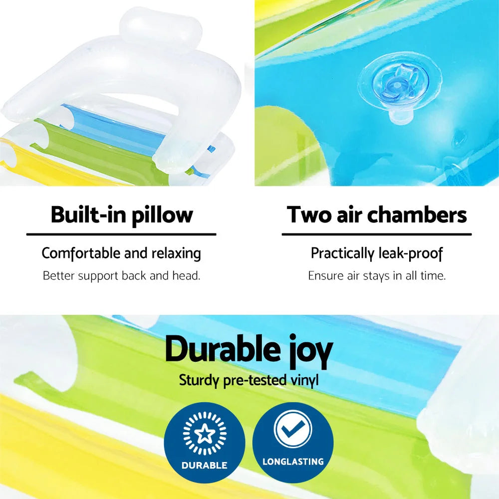 Inflatable Float Swimming Pool Bed Seat Play Toy Lounge