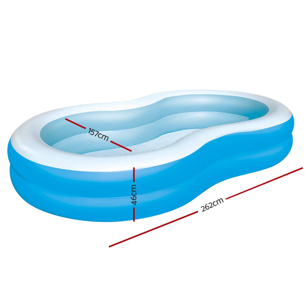 Inflatable Kids Pool Swimming Pool Family Pools 2.62m x