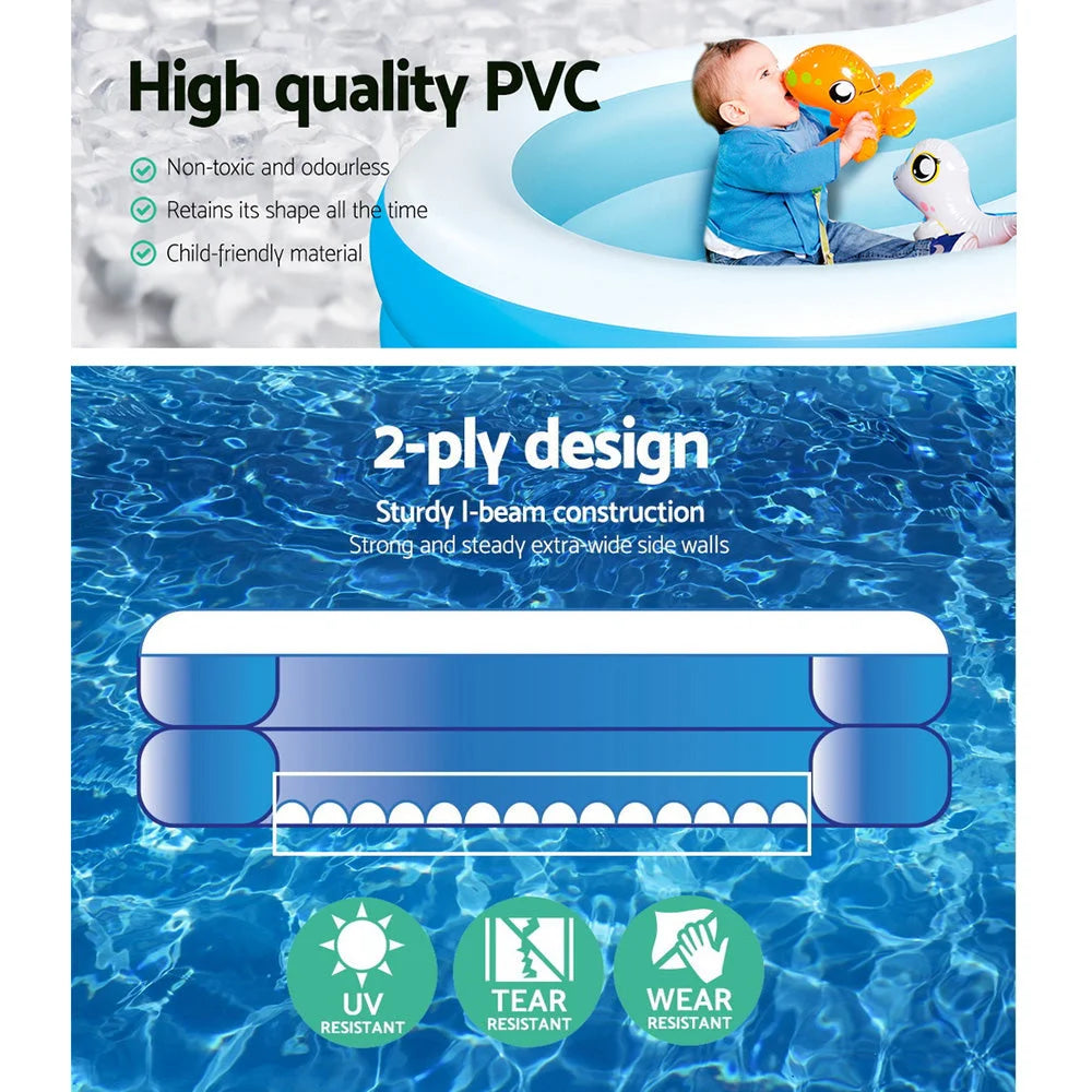 Inflatable Kids Pool Swimming Pool Family Pools 2.62m x
