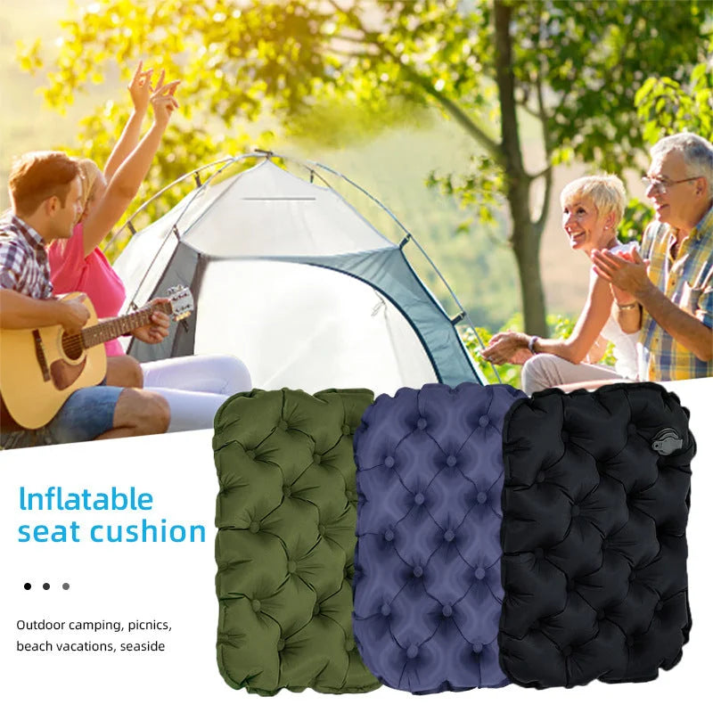 Inflatable Seat Cushion - Portable 40x30x5cm Camping Pad